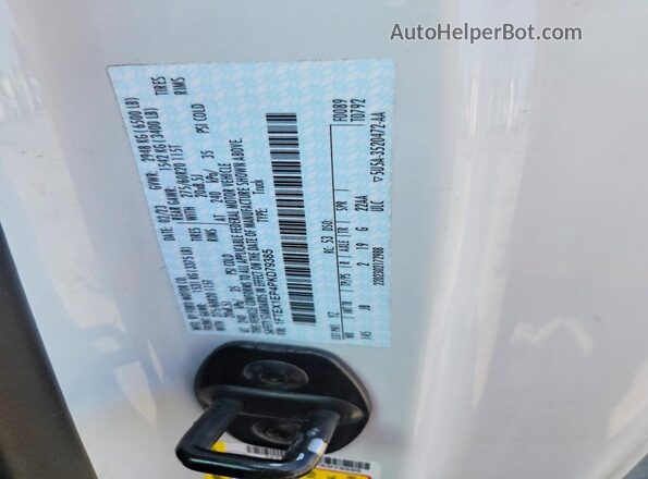 1FTEX1EP4PKD79385 2023 FORD F150 White Вид підкапотного простору