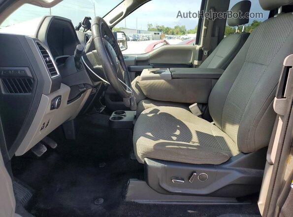 1FTEX1EP5GFC77828 2016 FORD F150 Gray წინა სალონის ხედი