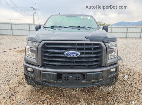1FTEX1EP5HFB78637 2017 FORD F150 Gray Вид спереду