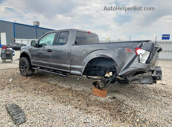 1FTEX1EP5HFB78637 2017 FORD F150 Gray Задня ліва чверть