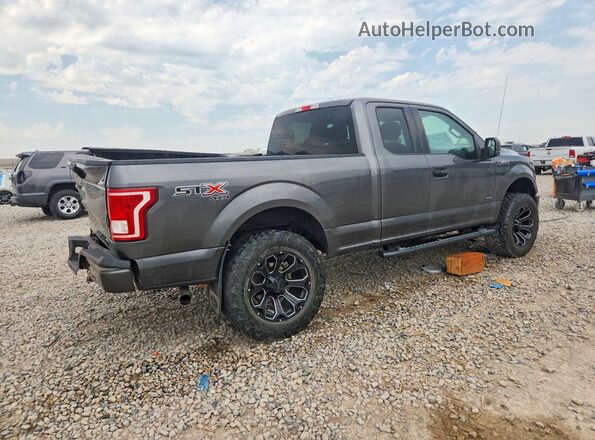 1FTEX1EP5HFB78637 2017 FORD F150 Gray Задня права чверть