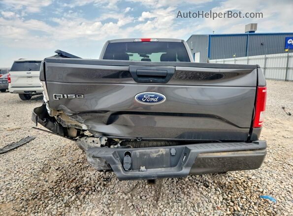 1FTEX1EP5HFB78637 2017 FORD F150 Gray Вид ззаду