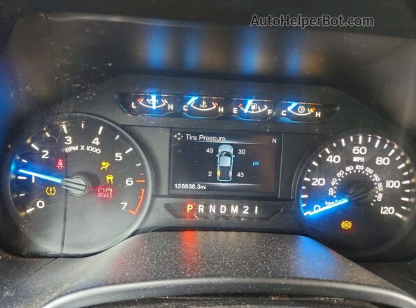 1FTEX1EP5HFB78637 2017 FORD F150 Gray Вид щитка приладів