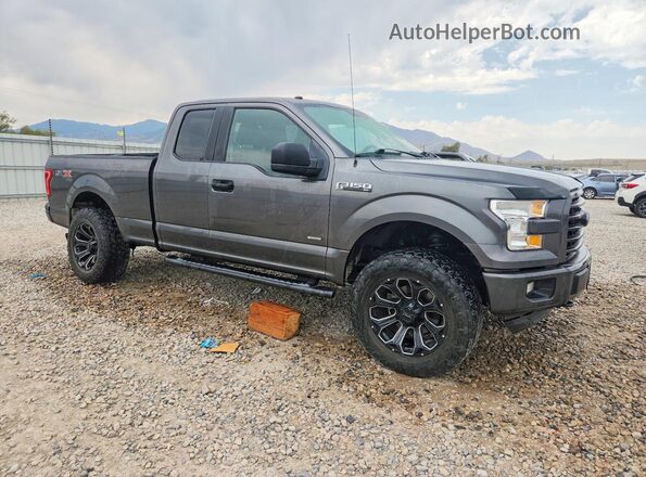 1FTEX1EP5HFB78637 2017 FORD F150 Gray Передня права чверть