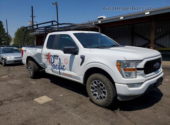 1FTEX1EP5MFD05588 2021 FORD F150 White წინა მარჯვენა