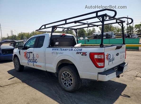 1FTEX1EP5MFD05588 2021 FORD F150 White უკანა მარცხენა