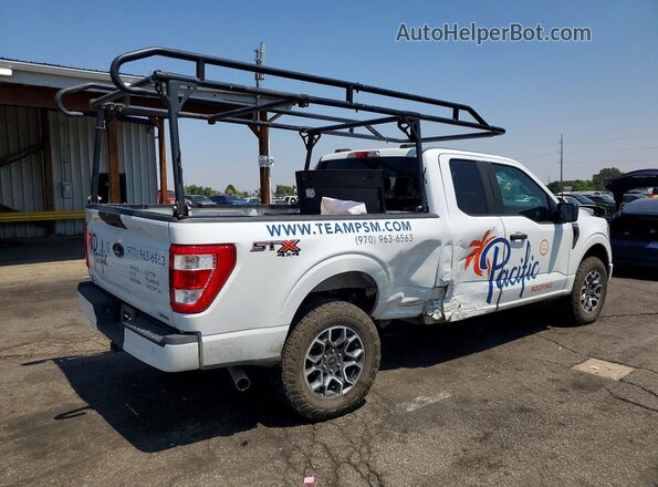 1FTEX1EP5MFD05588 2021 FORD F150 White უკანა მარჯვენა