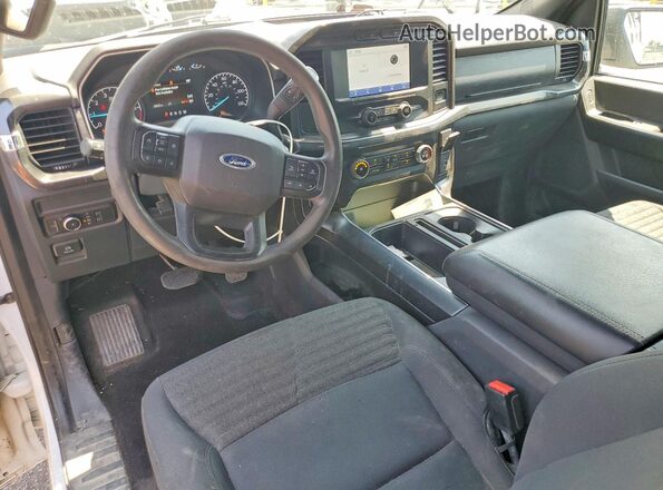 1FTEX1EP5MFD05588 2021 FORD F150 White წინა პანელის ხედი