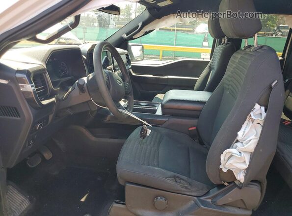 1FTEX1EP5MFD05588 2021 FORD F150 White წინა სალონის ხედი