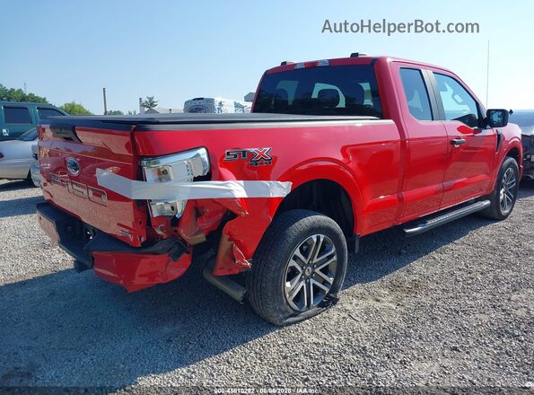 1FTEX1EP5MKD07459 2021 FORD F150 Red უკანა მარჯვენა