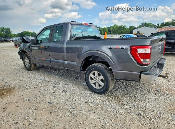 1FTEX1EP5MKE36821 2021 FORD F150 Gray Rear left