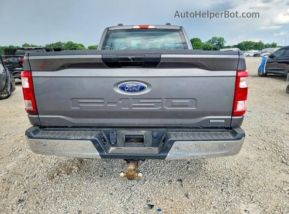 1FTEX1EP5MKE36821 2021 FORD F150 Gray Rear view