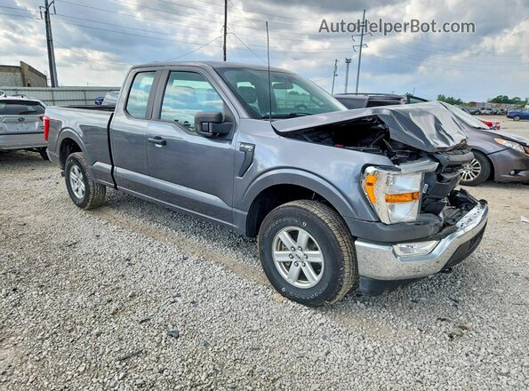 1FTEX1EP5MKE36821 2021 FORD F150 Gray Front right