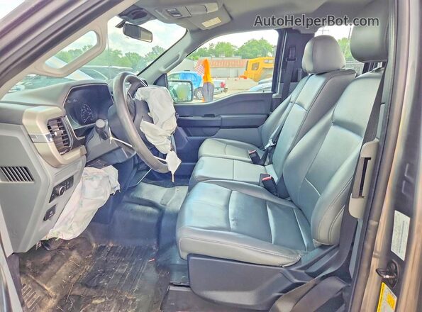 1FTEX1EP5MKE36821 2021 FORD F150 Gray Front interior view