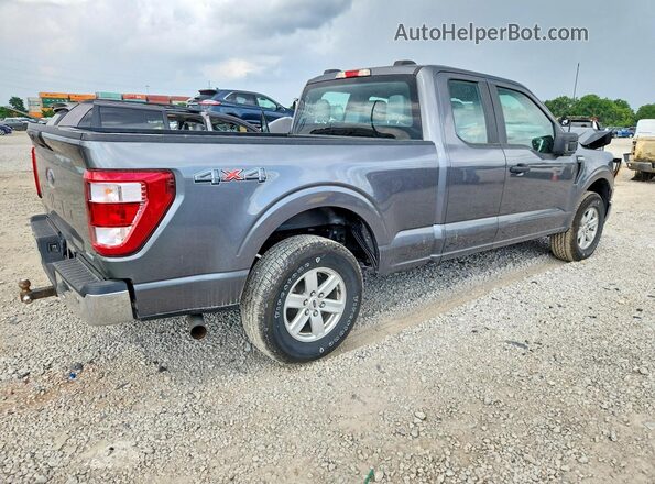 1FTEX1EP5MKE36821 2021 FORD F150 Gray Rear right