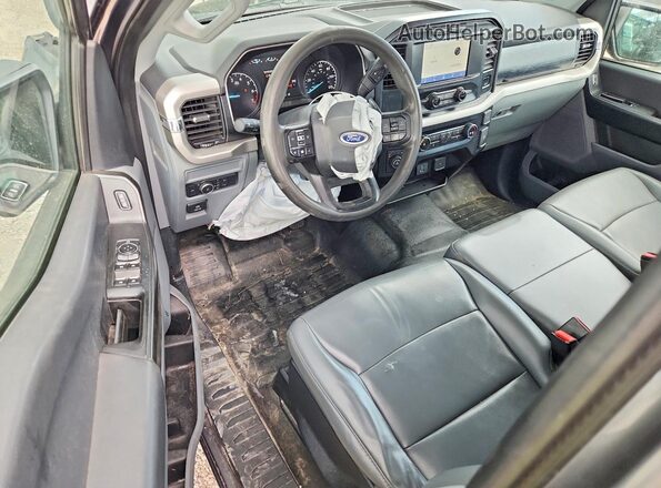 1FTEX1EP5MKE36821 2021 FORD F150 Gray Dashboard view