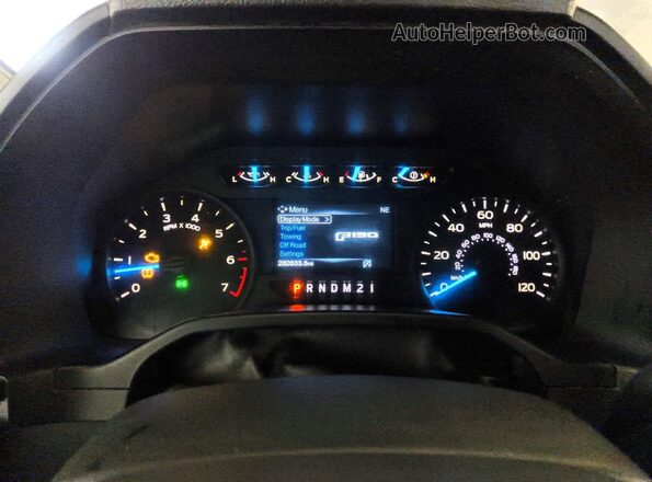 1FTEX1EP6GFA84040 2016 FORD F150 Gray Instrument cluster view