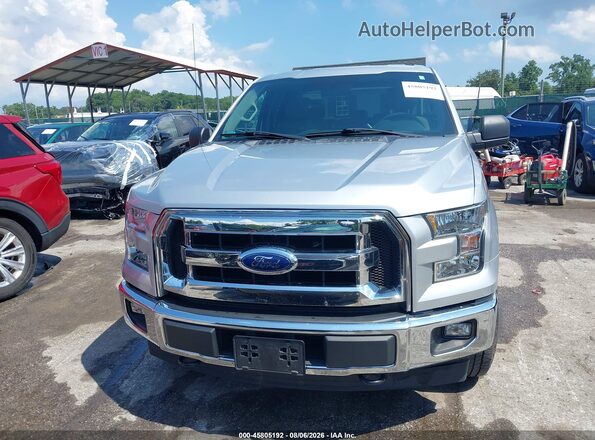 1FTEX1EP6HFA64789 2017 FORD F150 Silver ხელსაწყოთა პანელის ხედი