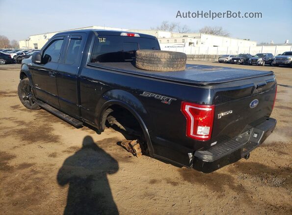 1FTEX1EP6HFC44788 2017 FORD F150 Black Tył lewy