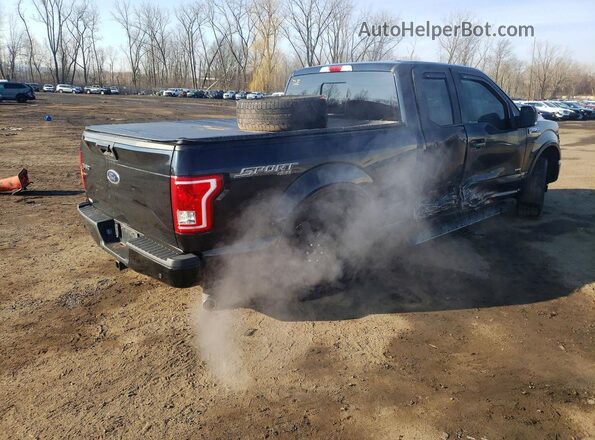 1FTEX1EP6HFC44788 2017 FORD F150 Black Tył prawy