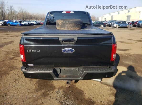 1FTEX1EP6HFC44788 2017 FORD F150 Black Widok z tyłu