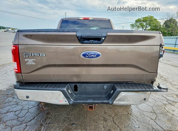 1FTEX1EP6HKC47651 2017 FORD F150 Tan Vista trasera