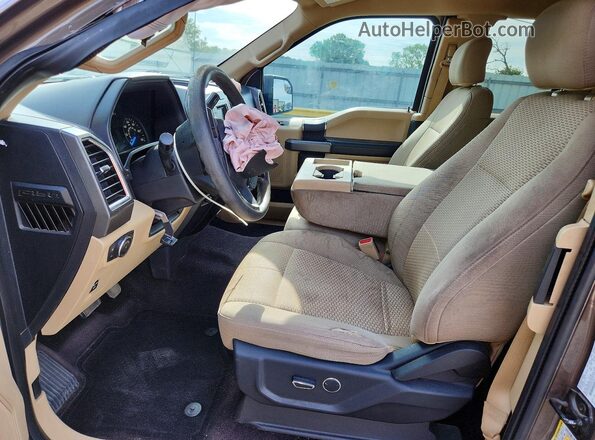 1FTEX1EP6HKC47651 2017 FORD F150 Tan Vista interior delantera