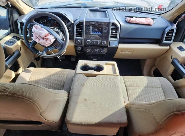 1FTEX1EP6HKC47651 2017 FORD F150 Tan Vista del salpicadero
