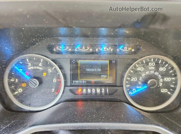 1FTEX1EP6HKC47651 2017 FORD F150 Tan Vista del cuadro de instrumentos