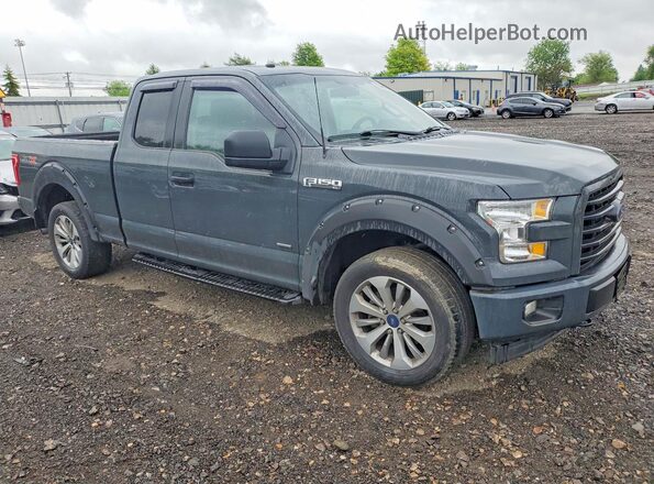 1FTEX1EP6HKD52139 2017 FORD F150 Gray Delantero derecho