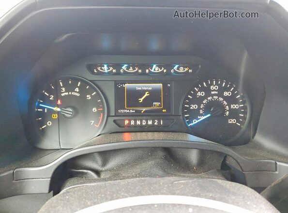 1FTEX1EP6HKD52139 2017 FORD F150 Gray Vista del cuadro de instrumentos