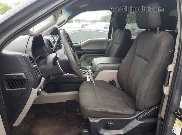 1FTEX1EP6HKD52139 2017 FORD F150 Gray Vista interior delantera