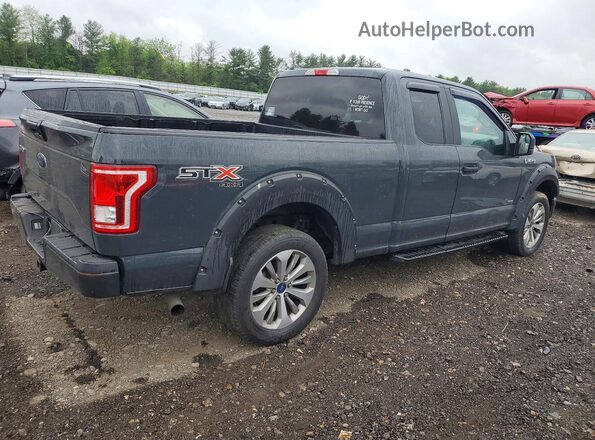 1FTEX1EP6HKD52139 2017 FORD F150 Gray Trasero derecho