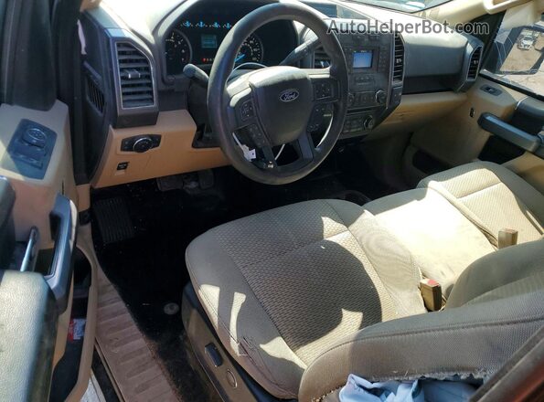 1FTEX1EP6JFA47321 2018 FORD F150 Gray Vista del salpicadero