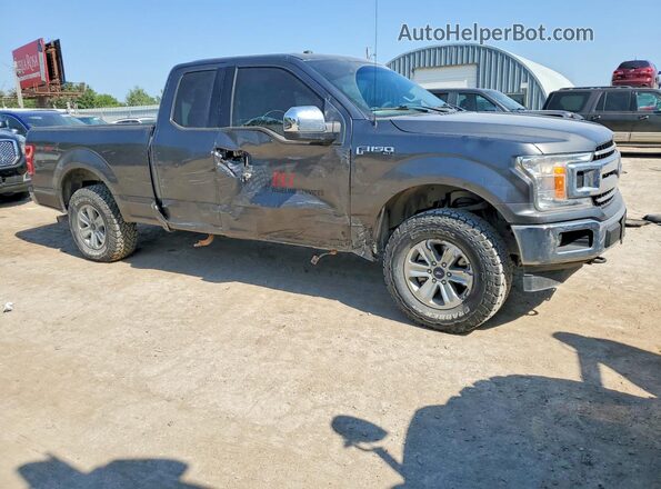 1FTEX1EP6JFA47321 2018 FORD F150 Gray Delantero derecho
