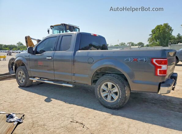 1FTEX1EP6JFA47321 2018 FORD F150 Gray Trasero izquierdo