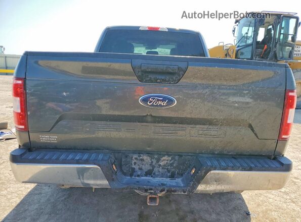 1FTEX1EP6JFA47321 2018 FORD F150 Gray Vista trasera