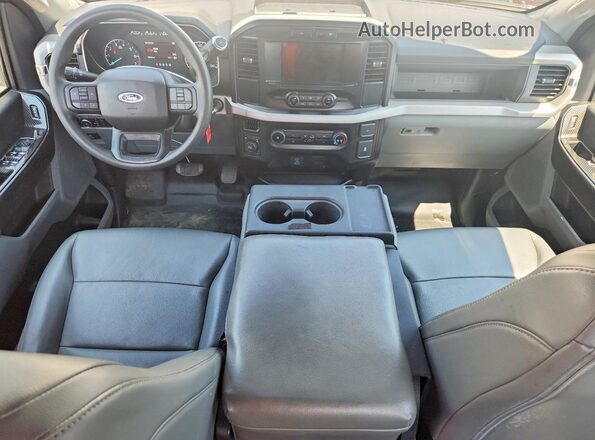 1FTEX1EP6PKE07154 2023 FORD F150 White Vista del salpicadero