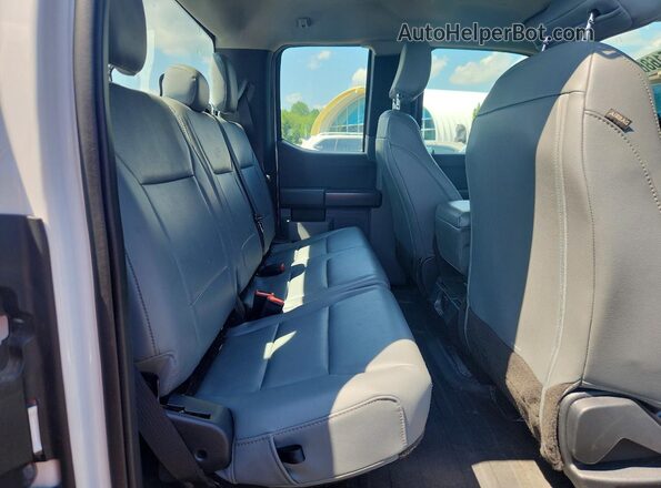 1FTEX1EP6PKE07154 2023 FORD F150 White Vista de los asientos traseros
