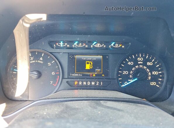 1FTEX1EP7GFB80422 2016 FORD F150 Gray Widok zestawu wskaźników