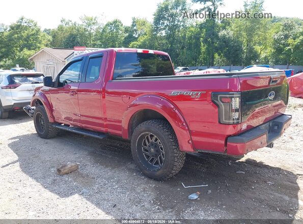 1FTEX1EP7GFC81699 2016 FORD F150 Red Հետևի ձախ