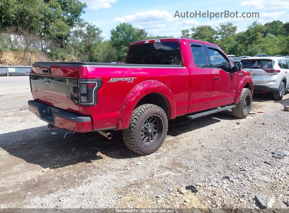 1FTEX1EP7GFC81699 2016 FORD F150 Red Հետևի աջ