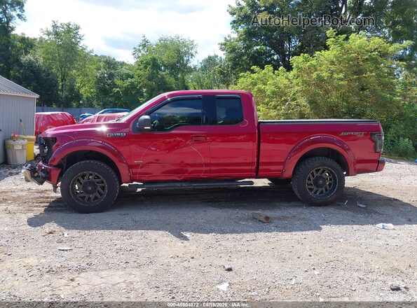 1FTEX1EP7GFC81699 2016 FORD F150 Red Սալոնի 360 աստիճան տեսք