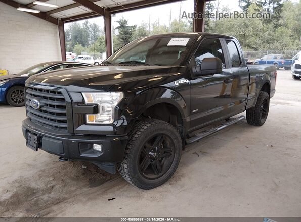 1FTEX1EP7HFC13114 2017 FORD F150 Black Przód lewy