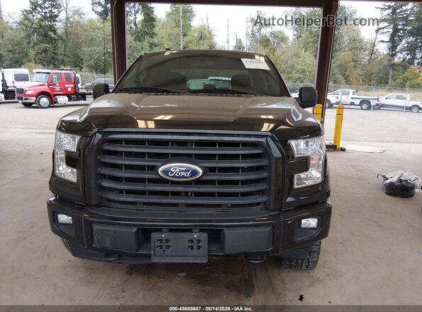 1FTEX1EP7HFC13114 2017 FORD F150 Black Widok wnętrza z tyłu