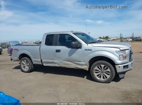 1FTEX1EP7HKD73419 2017 FORD F150 Gray უკანა სალონის ხედი