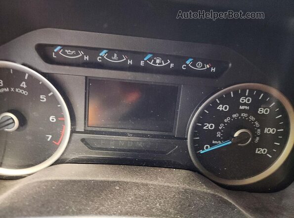 1FTEX1EP7HKE18486 2017 FORD F150 Gray Instrument cluster view