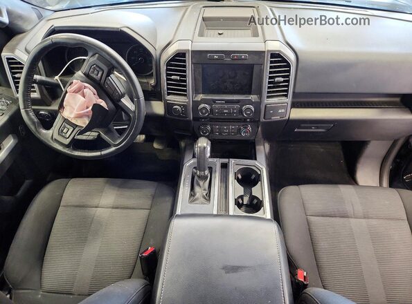 1FTEX1EP7HKE18486 2017 FORD F150 Gray Dashboard view