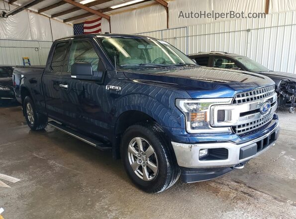 1FTEX1EP7JFA77850 2018 FORD F150 Blue Przód prawy
