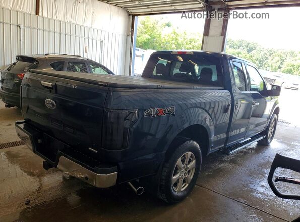 1FTEX1EP7JFA77850 2018 FORD F150 Blue Tył prawy